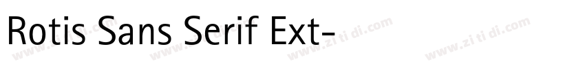 Rotis Sans Serif Ext字体转换 Rotis Sans Serif Ext字体转换